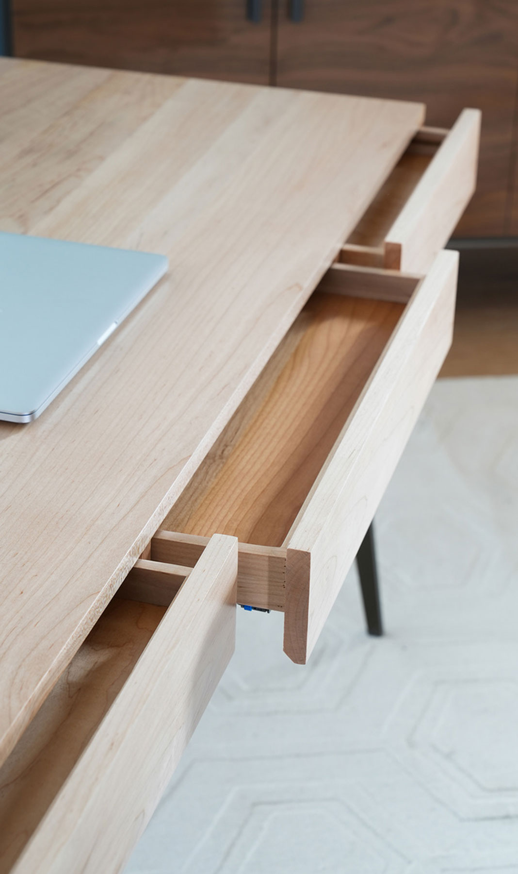 Charleston Forge Kennedy 72 inch Desk Open