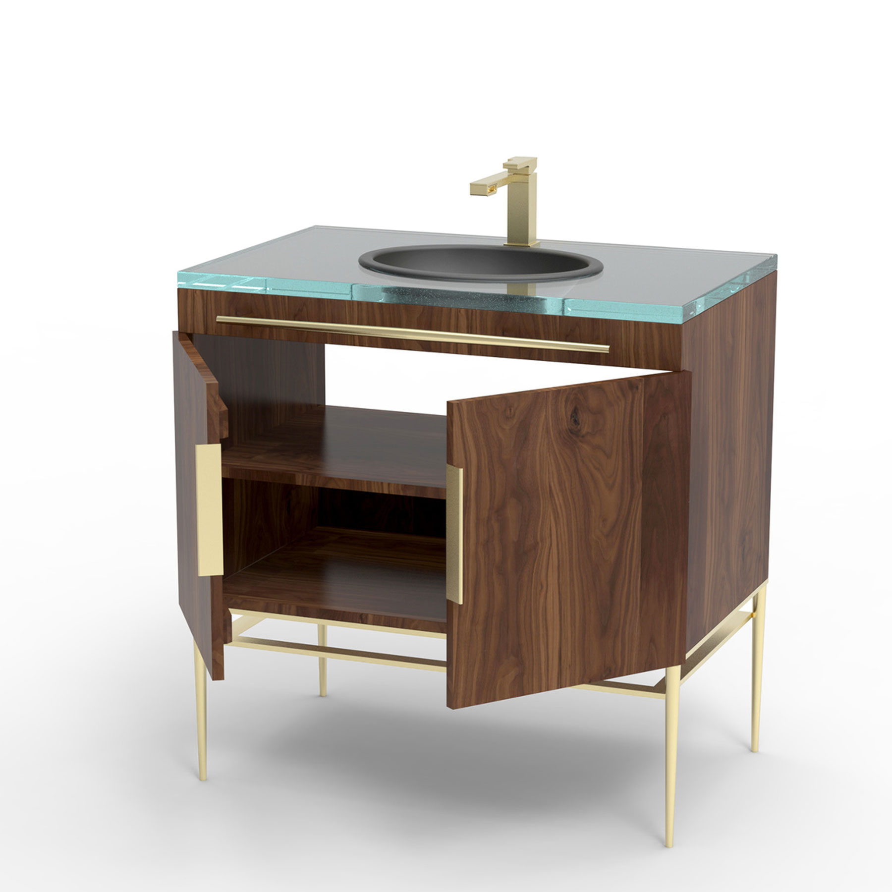 Charleston Forge Camden Single Vanity Open
