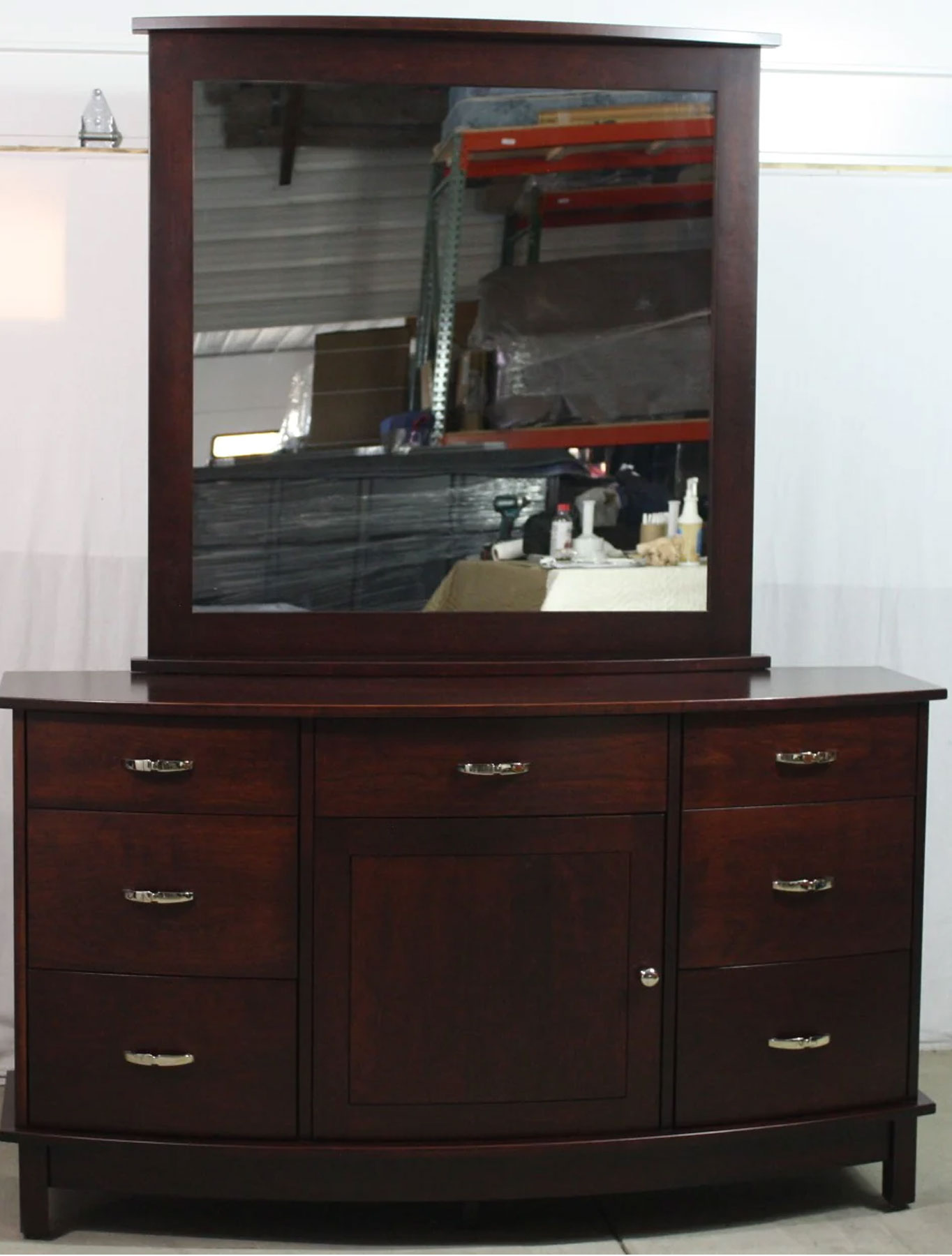 Arch Dresser and Mirror in Cherry