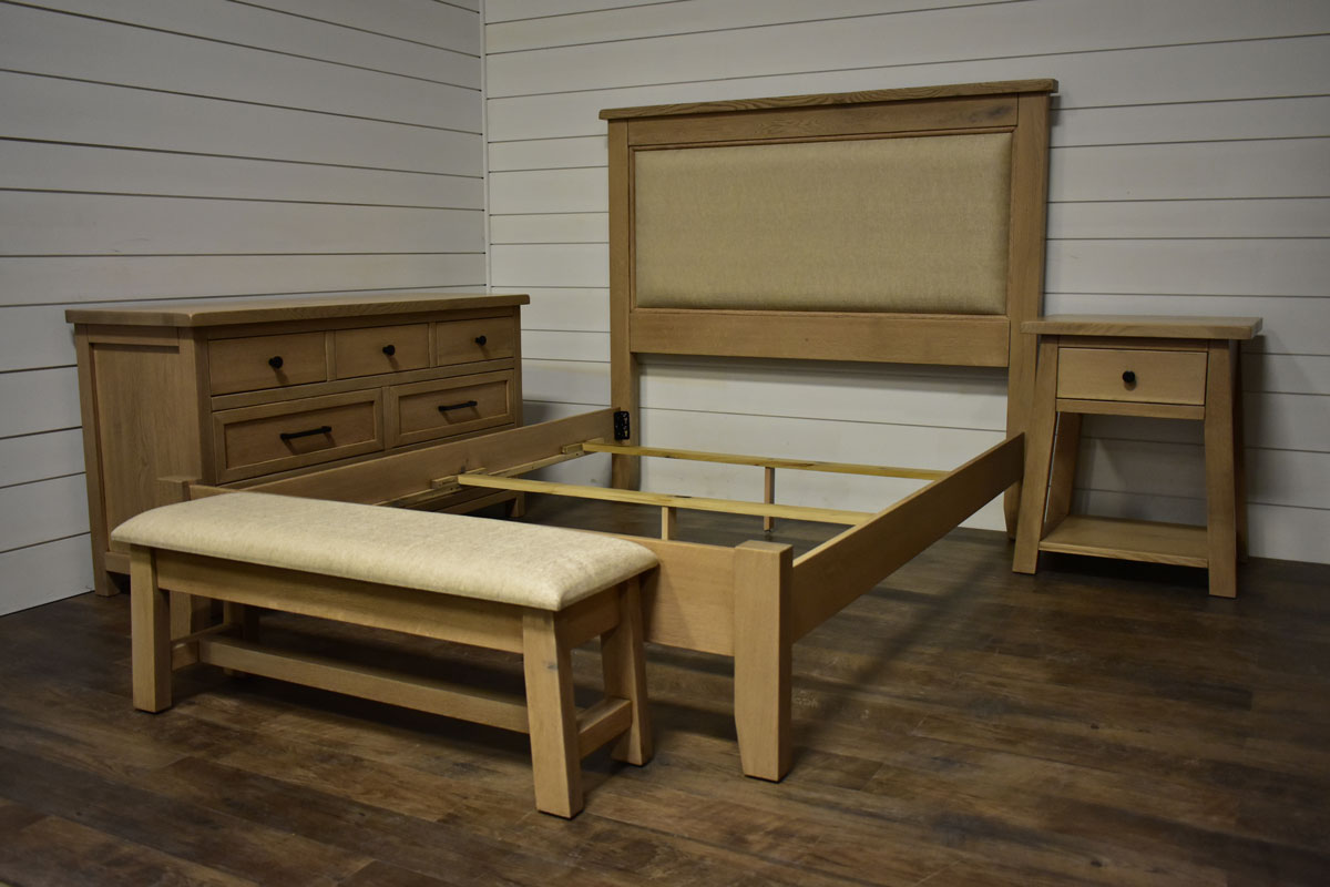 Chloe Bedroom Collection in Rustic Quartersawn White Oak