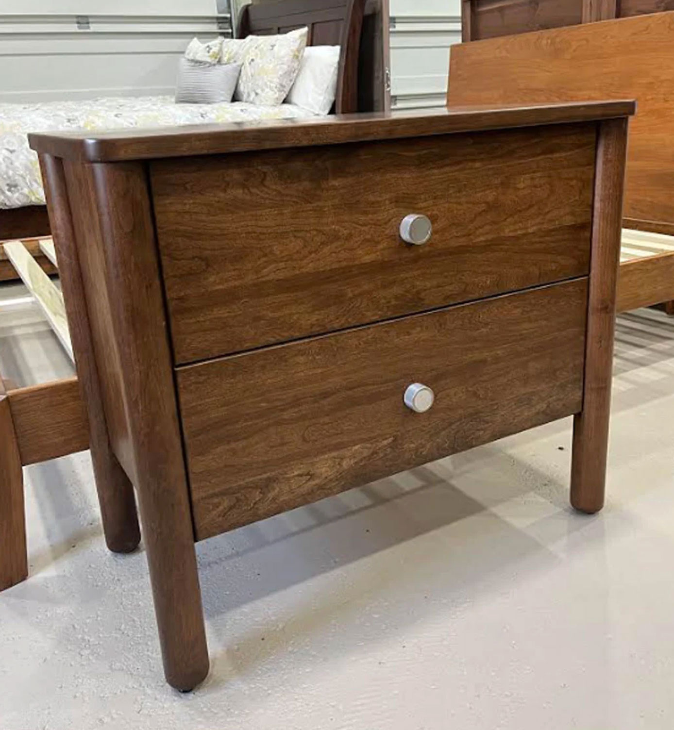 Napa 2-Drawer Nightstand in Sap Cherry