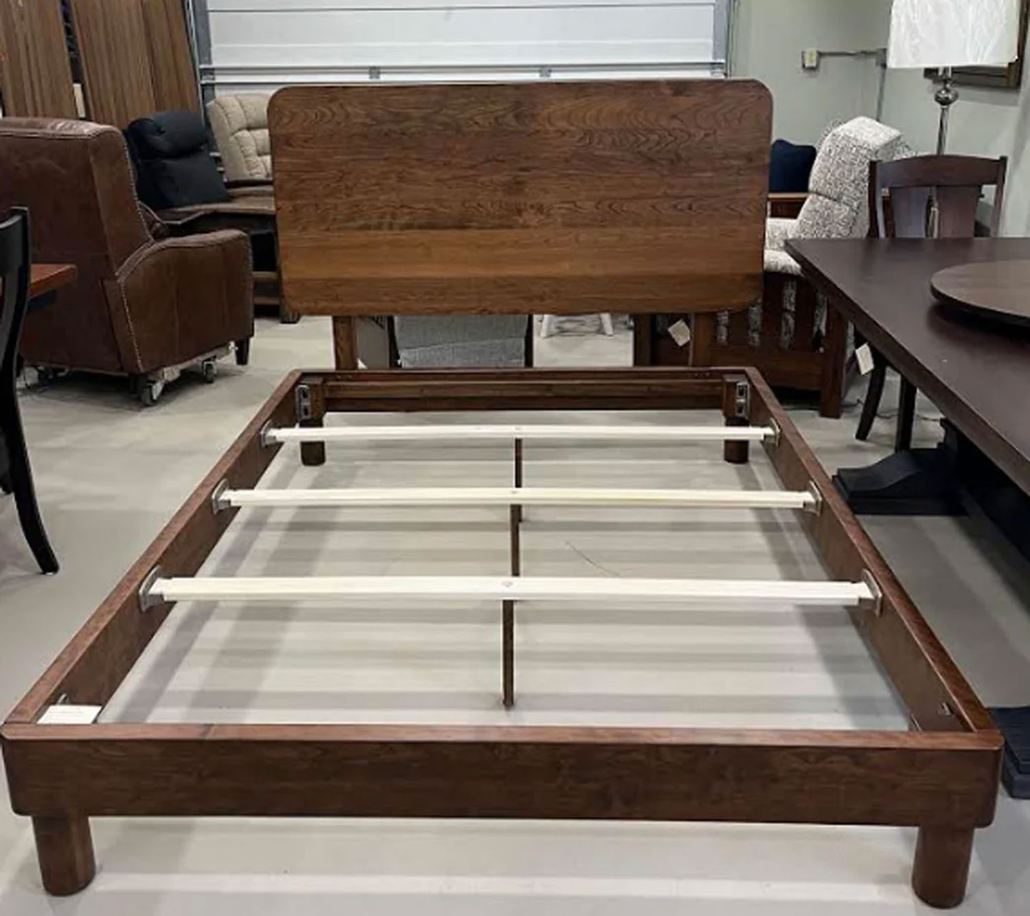 Napa Queen Size Panel Bed in Sap Cherry