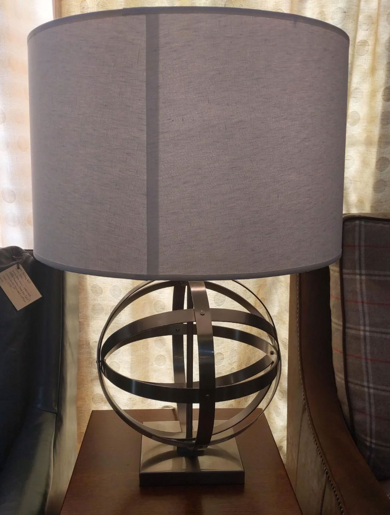 Robert Abbey Lighting Lucy Farmhouse Table Lamp in Antique Nickel Finish