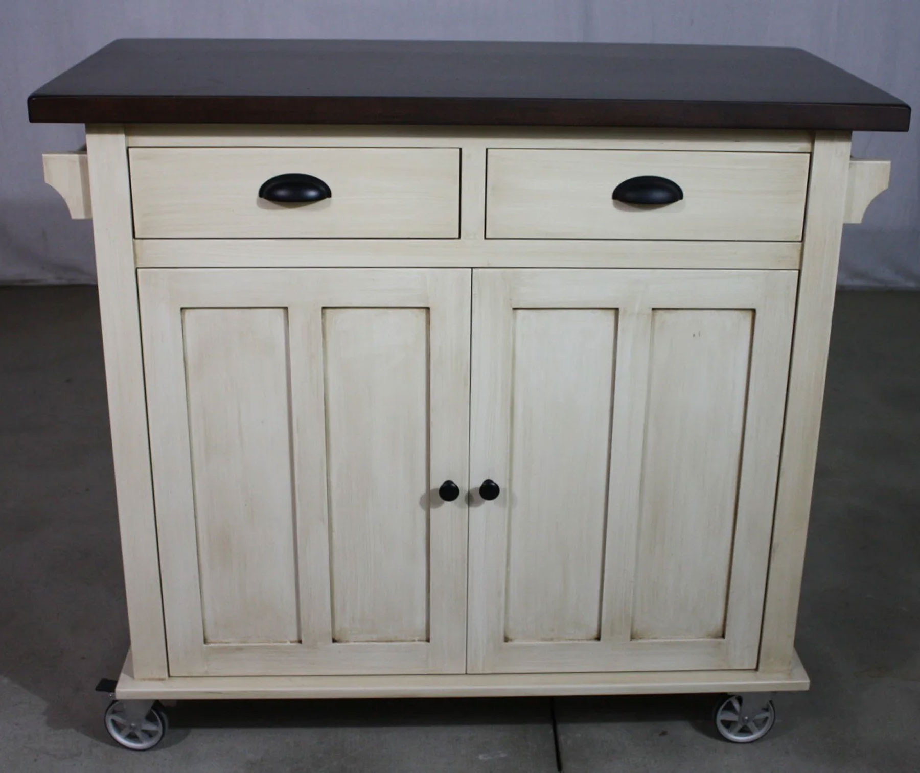 Custom Serving Cart in Brown Maple