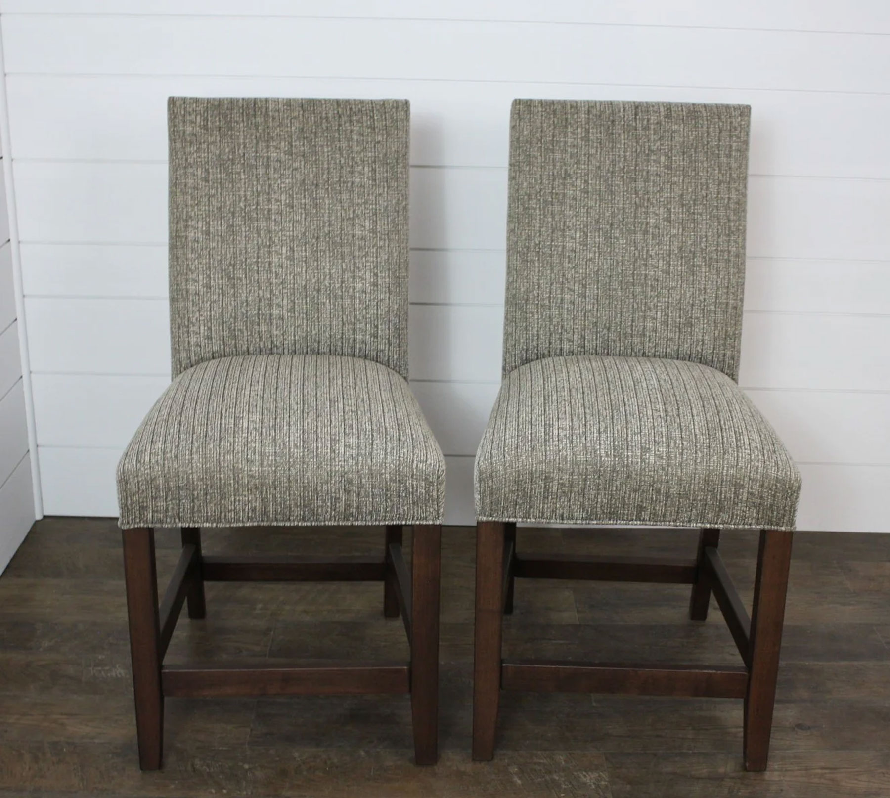 (2) Hudson Side Bar Chairs in Missy 25-14 Fabric