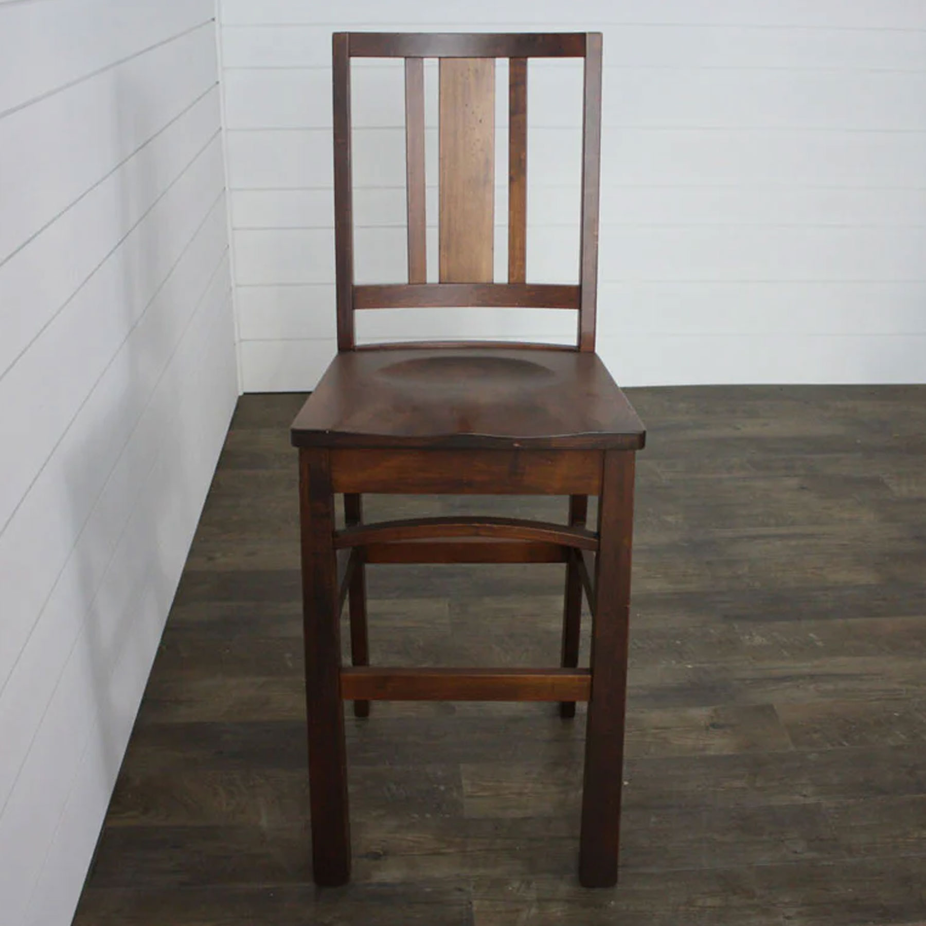 Hudson 30 inch Bar Chair in Brown Maple