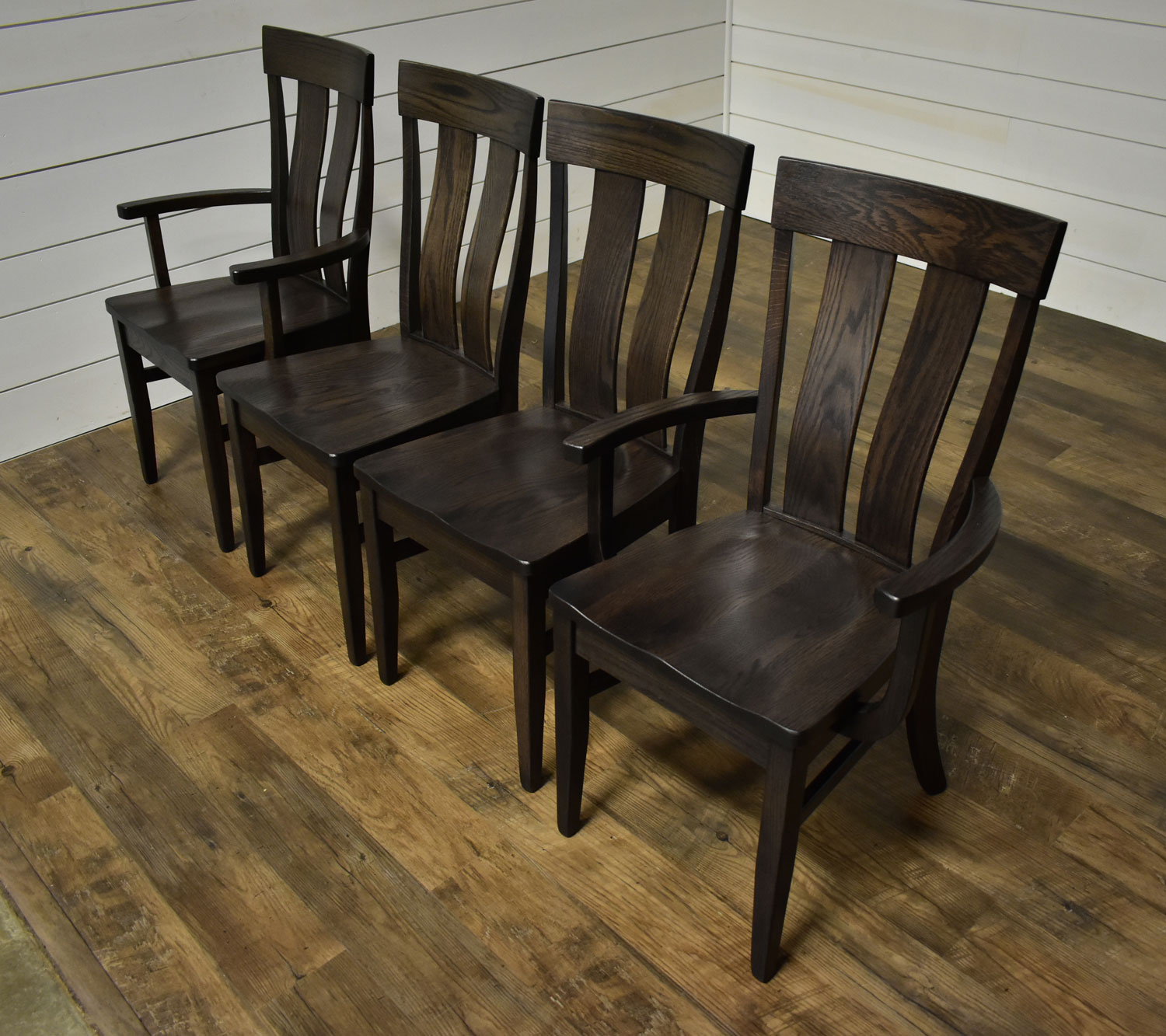 (4) Kinglet Dining Chairs in Red Oak