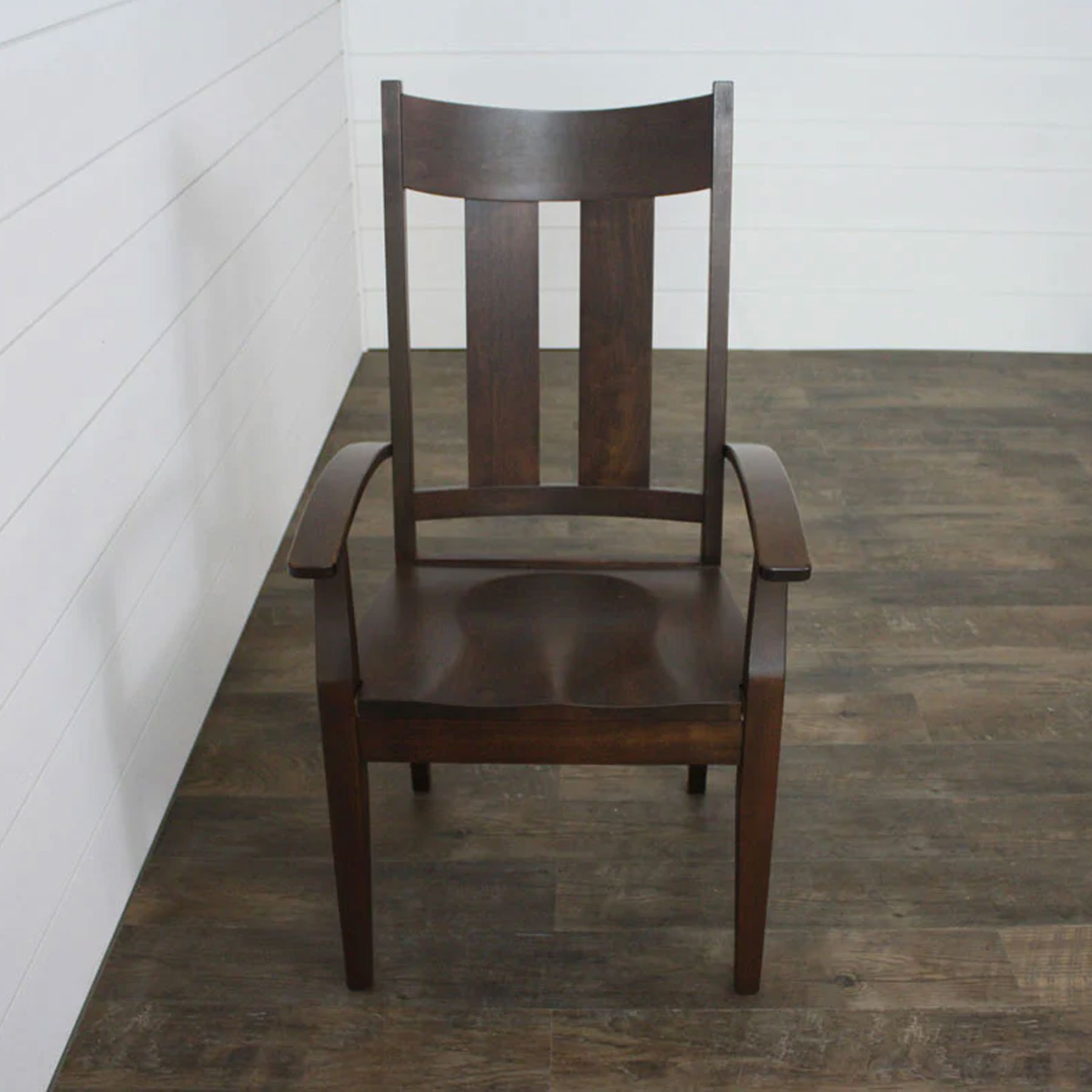 Lilac Arm Chair in Brown Maple