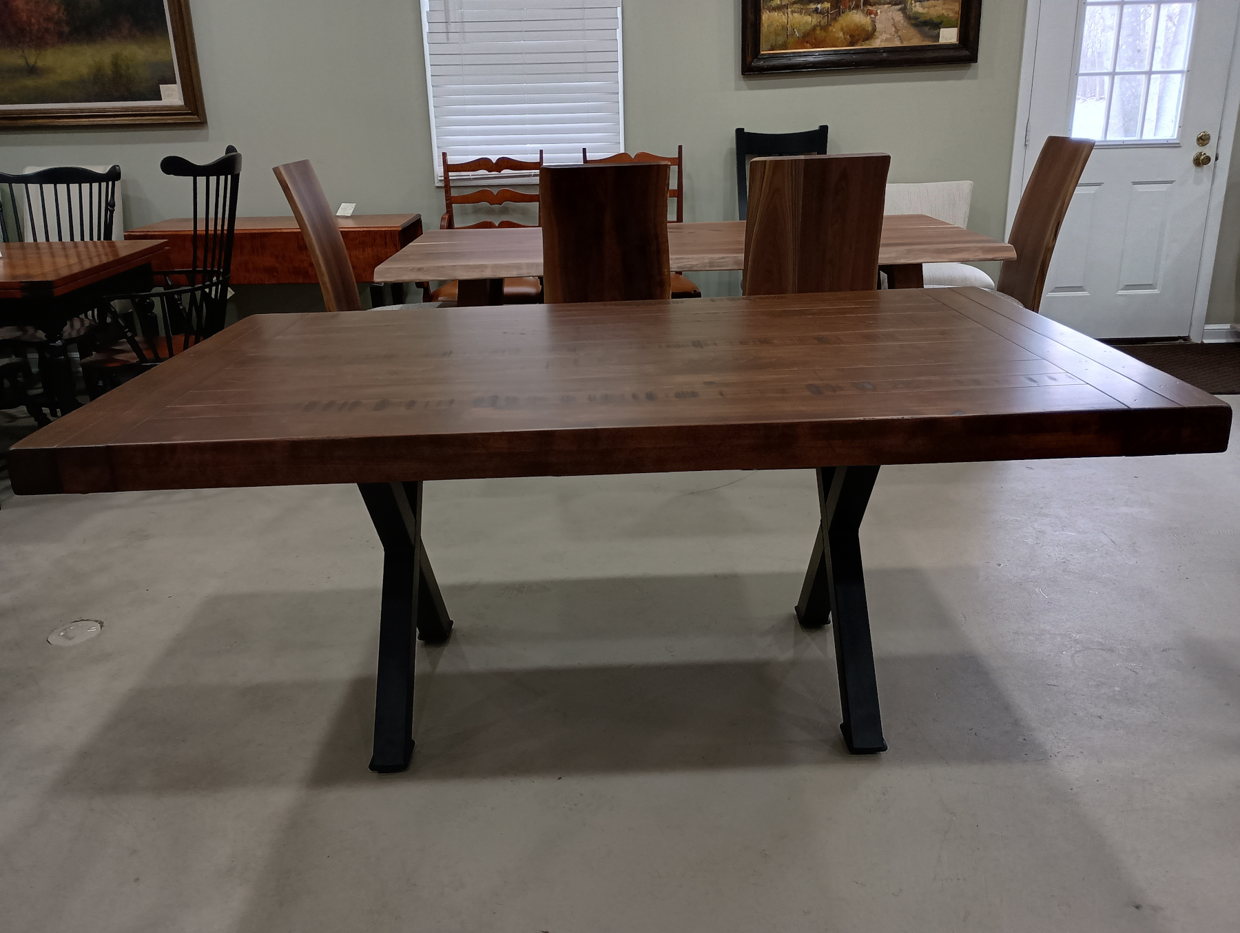 Milltown 44 x 72 Double Pedestal Table in Brown Maple