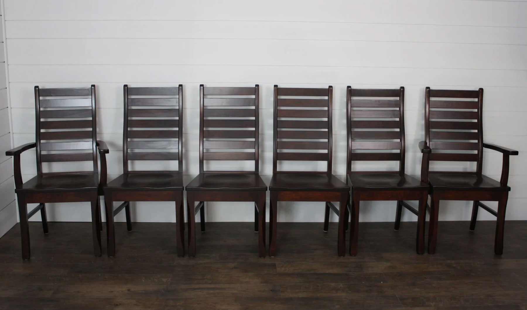 (6) Liberty Dining Chairs in Brown Maple