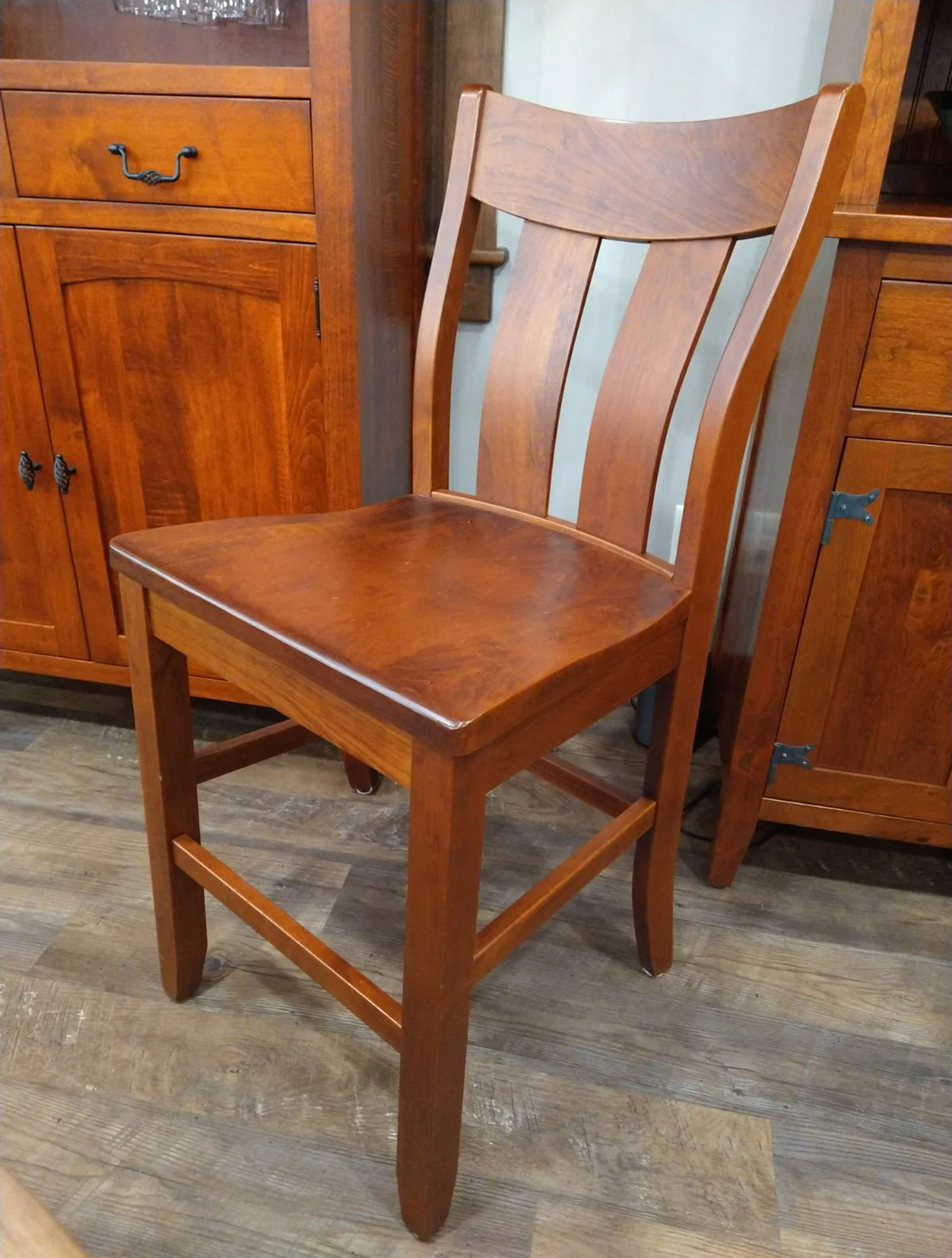 Richfield 24 inch Counter Height Chair in Rustic Cherry