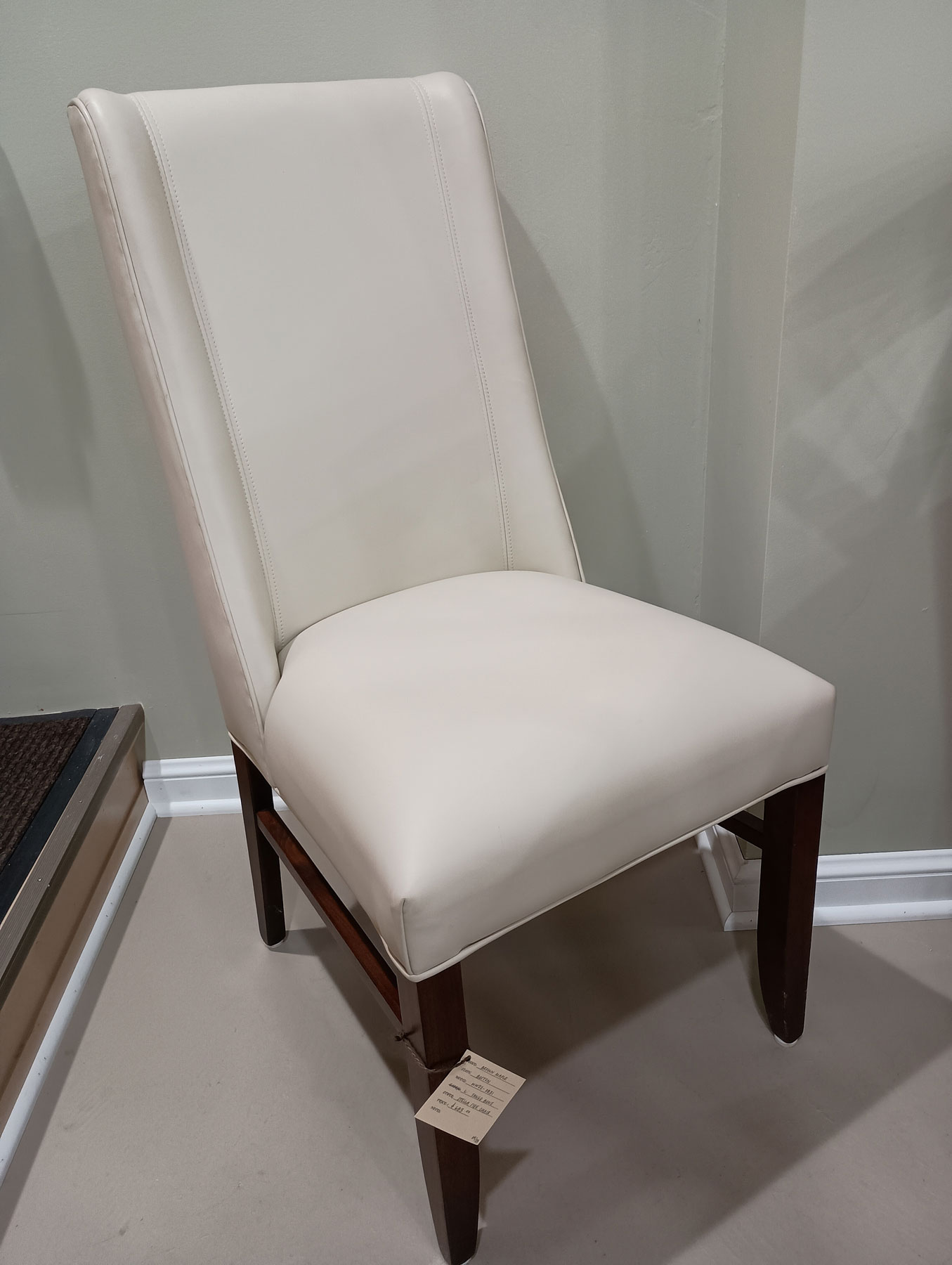 Stella Leather Dining Chair in Brown Maple