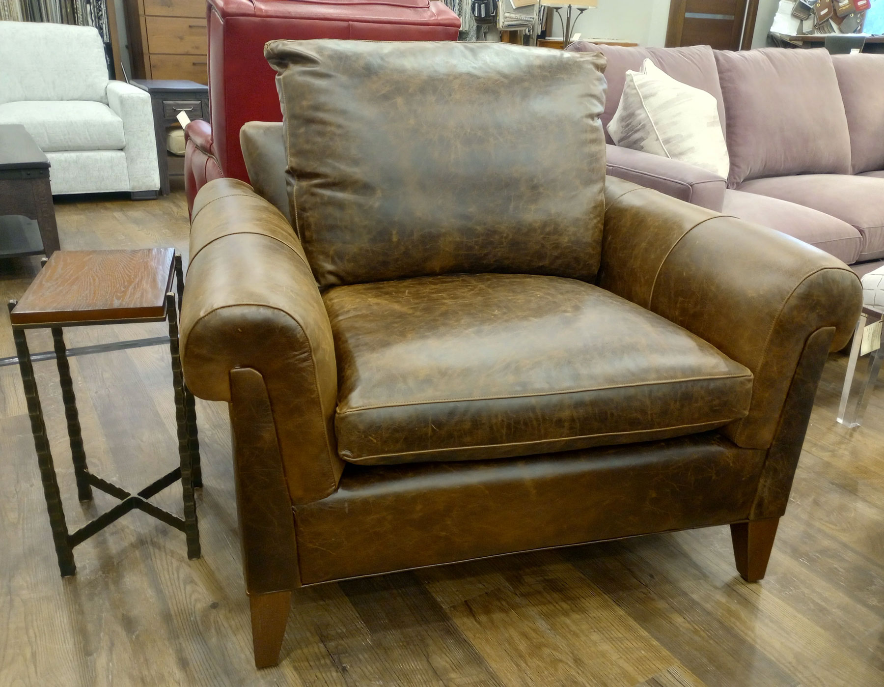 Our House 593-45 Orleans Chair & Half in Ale House Leather