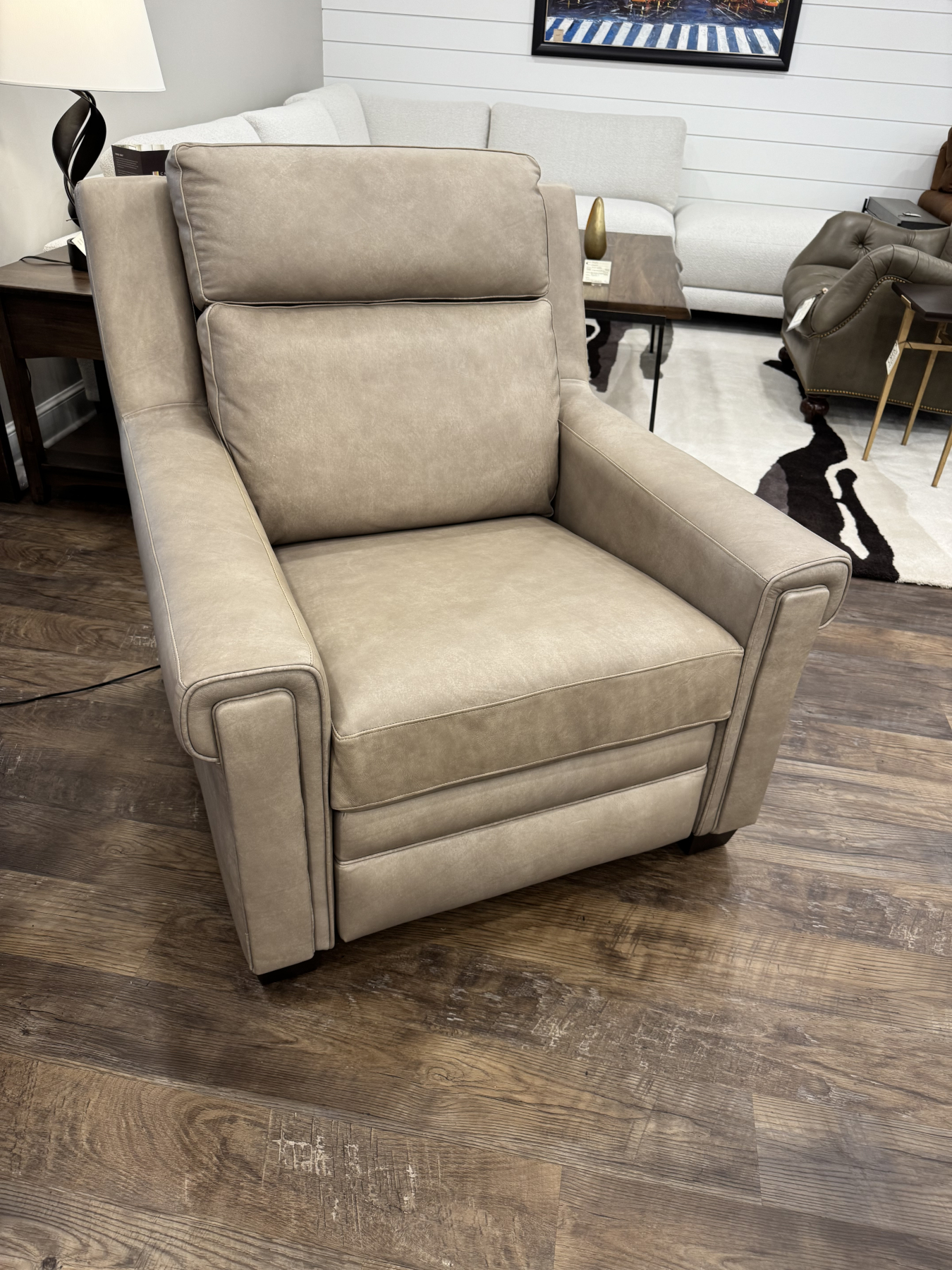 McKinley Leather 7111Whitley Power Zero Wall Recliner in Terra Mineral Leather