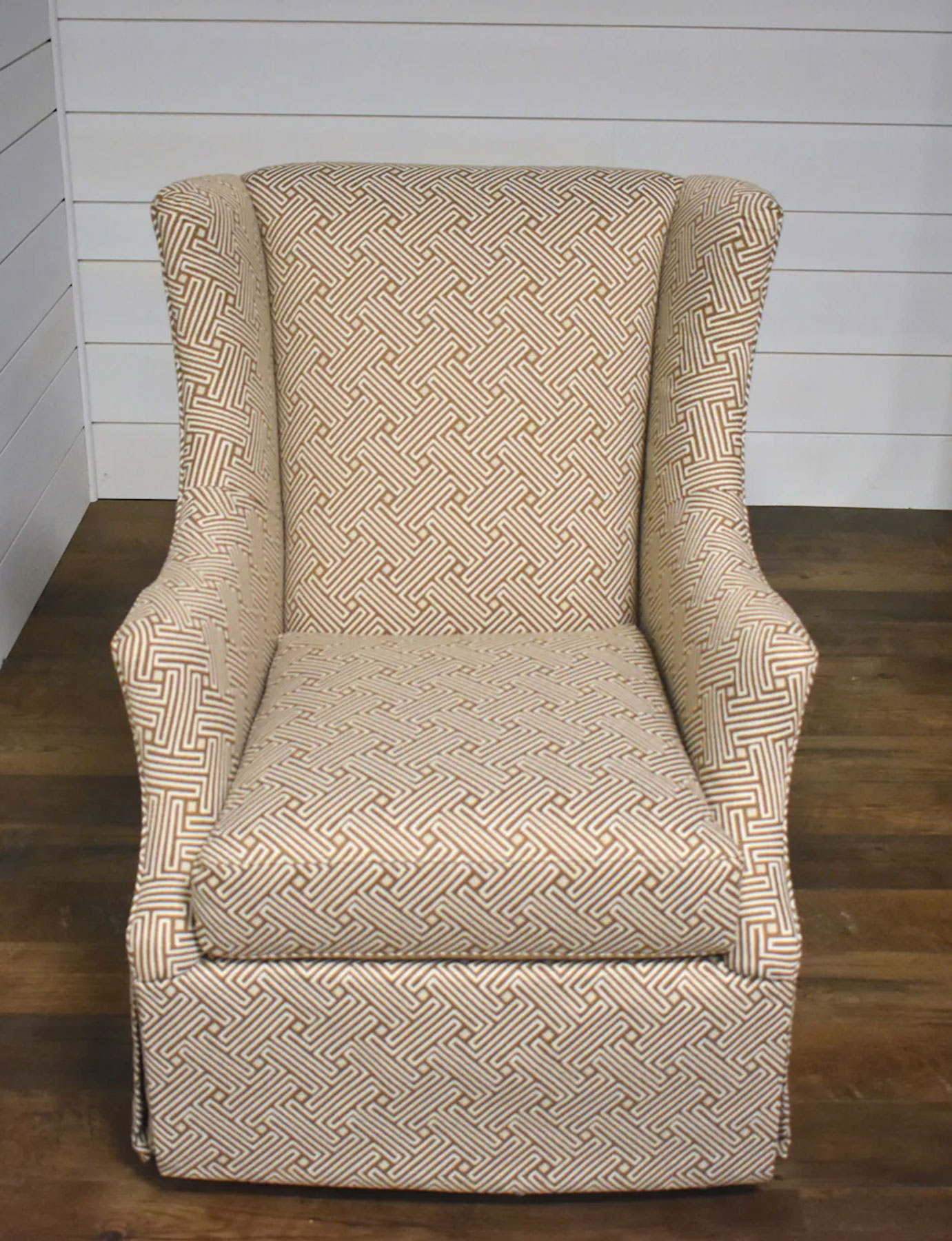 Wesley Hall 554 Cadence Swivel Glider in Swizzle Latte Fabric