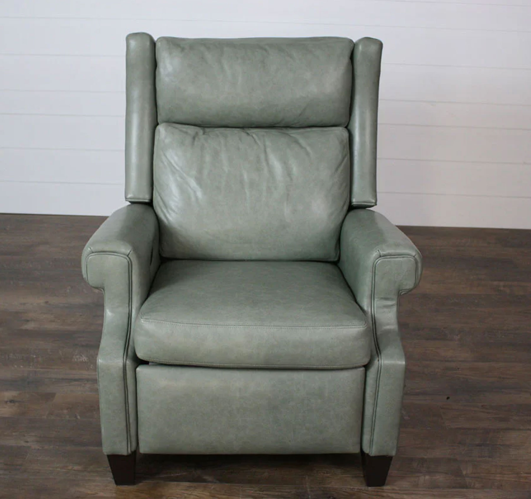 McKinley Leather 108 Gregory Recliner in Tippy Fair Isle Sage Leather