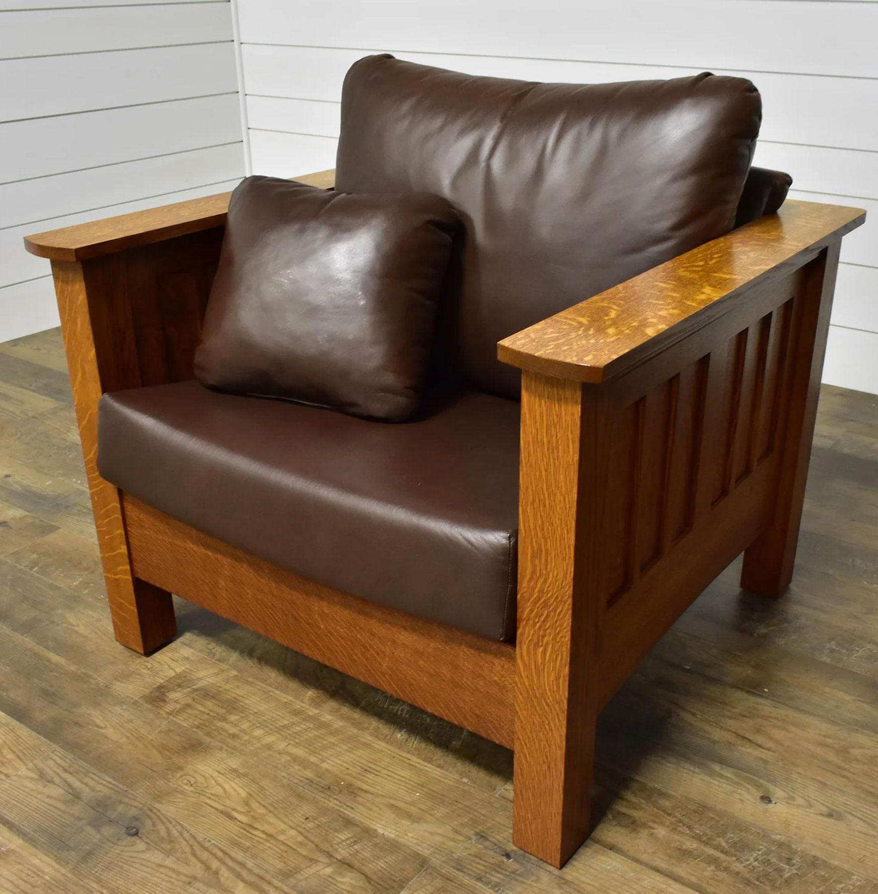 Mission Seating Chair in Quartersawn White Oak