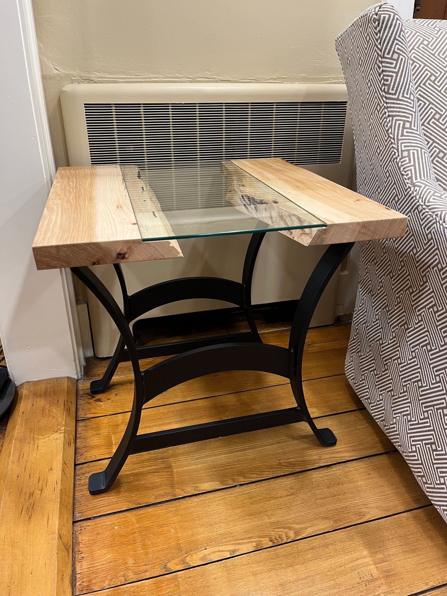 Golden Gate End Table in Rustic Hickory