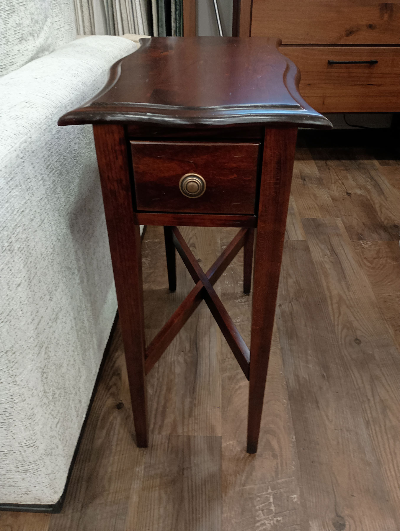 Arbor Accent Table in Rustic Cherry