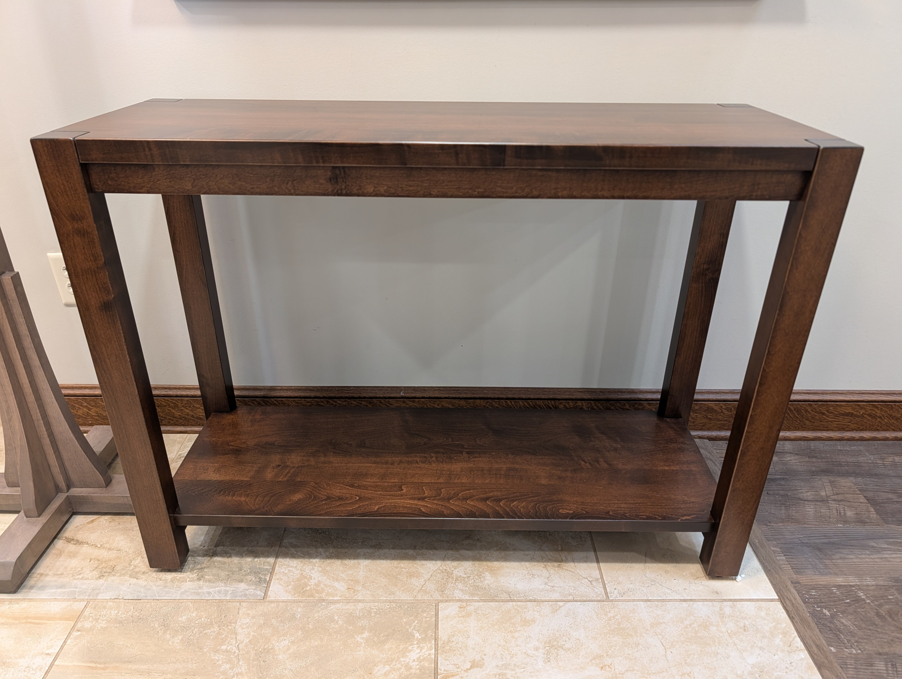 Brantbury Sofa Table in Brown Maple