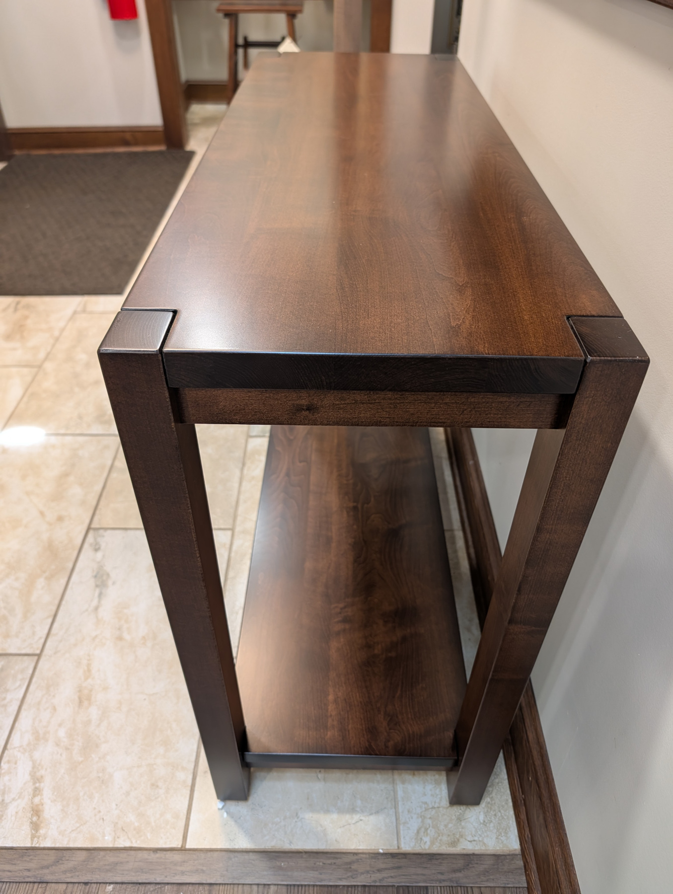 Brantbury Sofa Table in Brown Maple