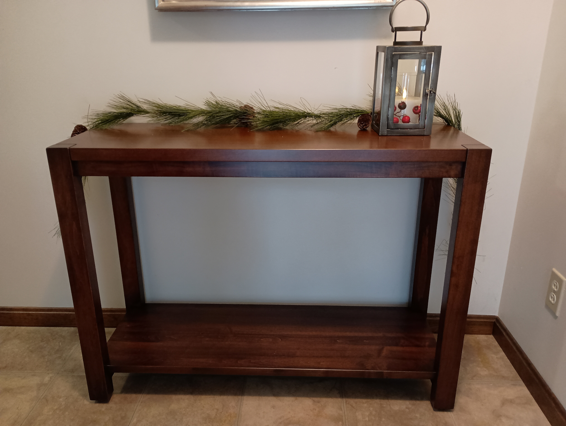Brantbury Sofa Table in Brown Maple