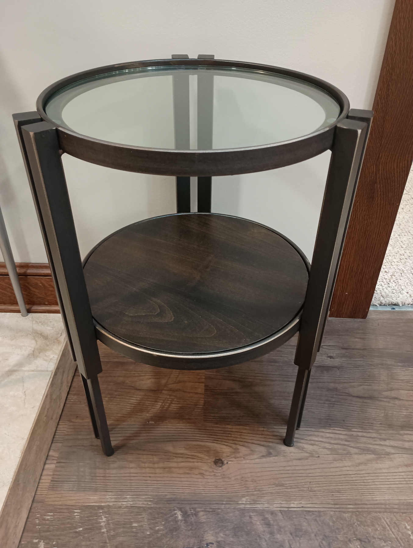 Crawford Drink Table by Charleston Forge with Glass Top