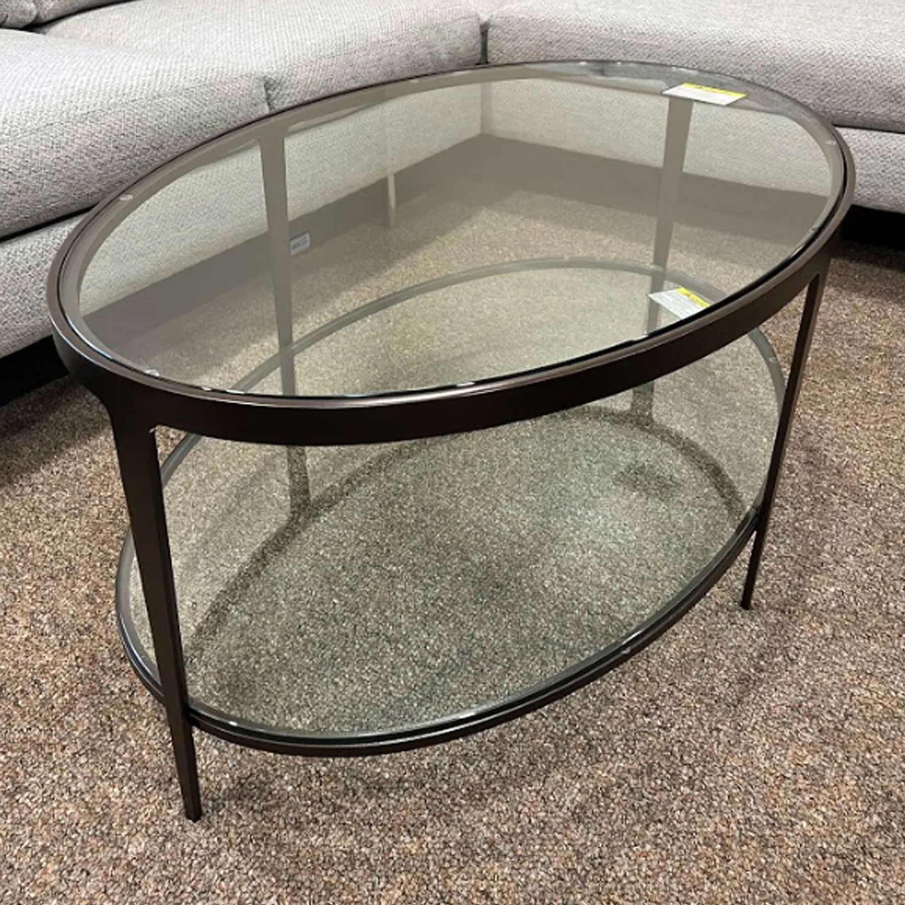 Charleston Forge Ellipse Cocktail Table in Oil Rubbed Bronze