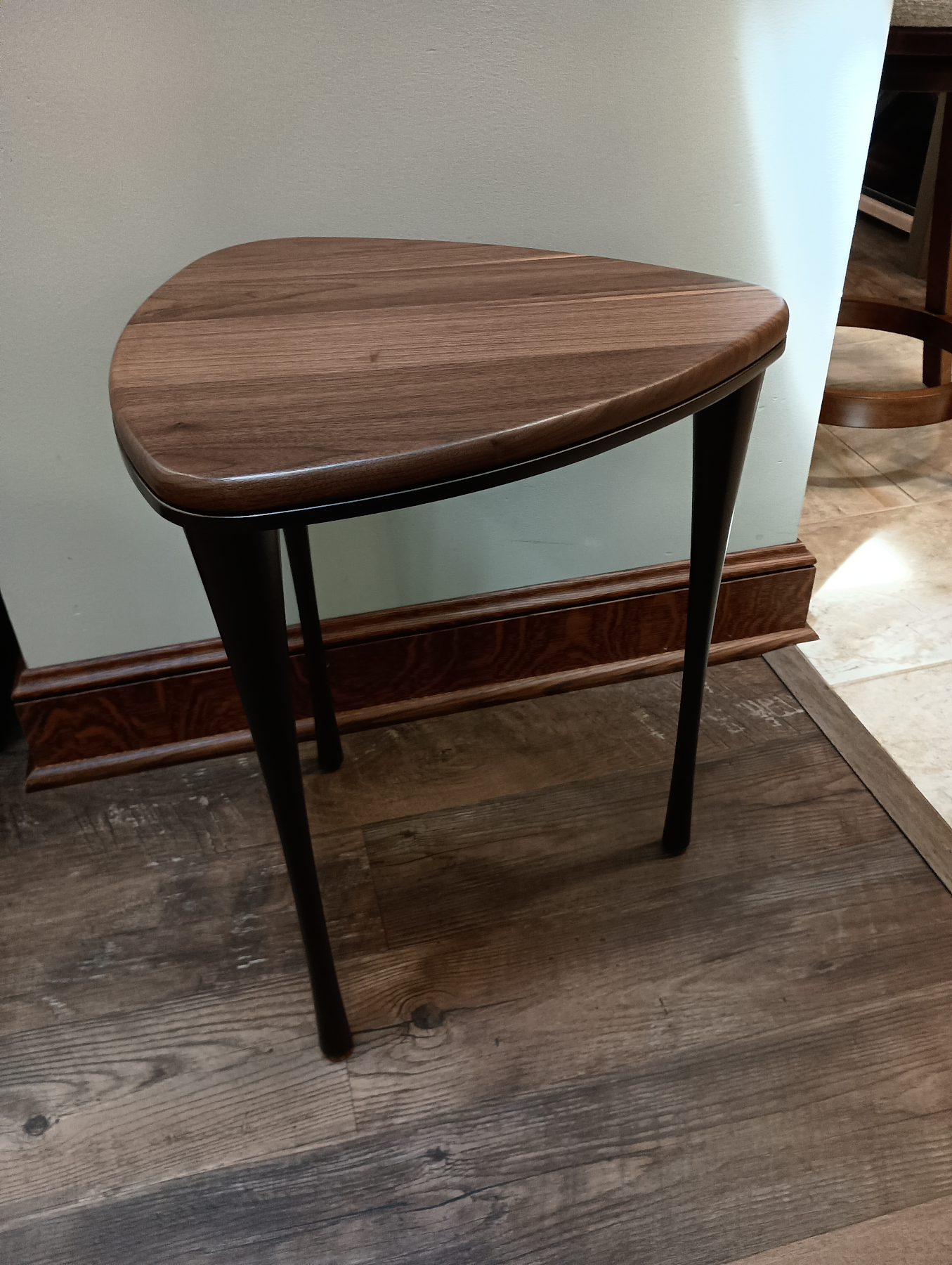 Reuleaux Drink Table by Charleston Forge with Walnut Top