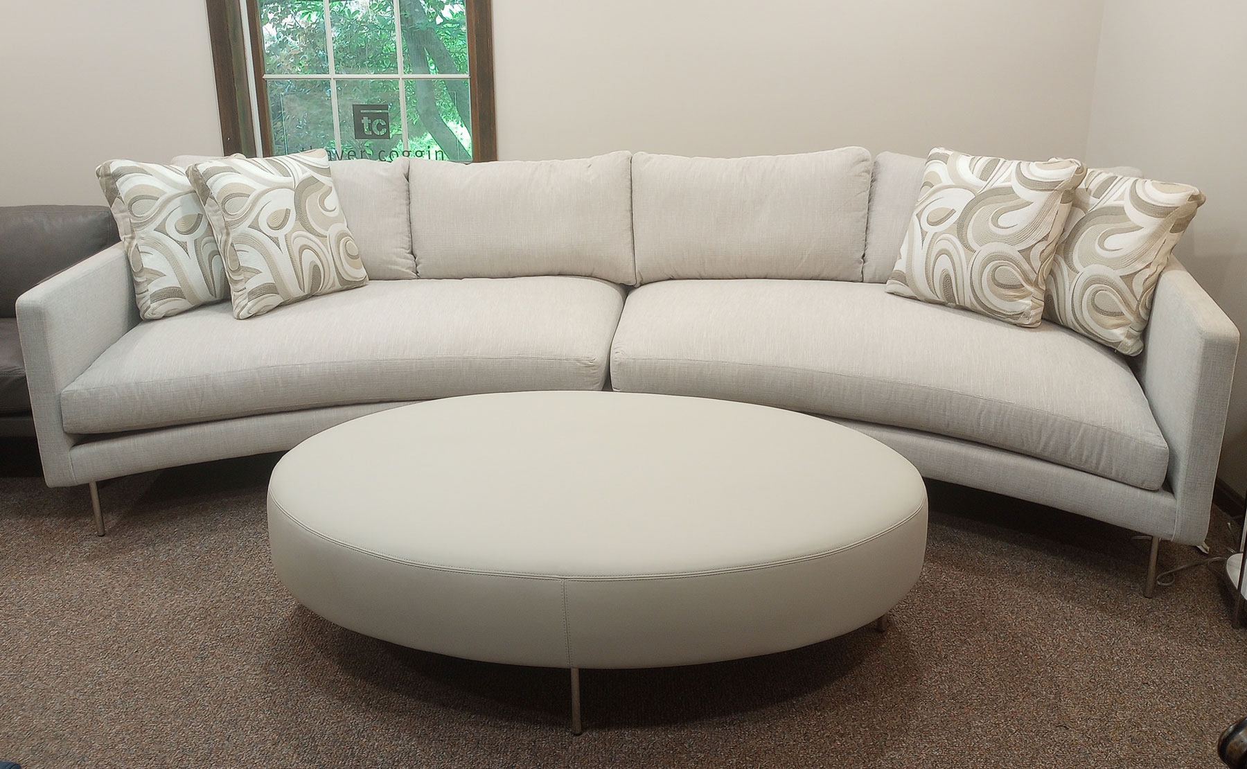 1431 Slice Sofa Sectional by Thayer Coggin in Fabric
