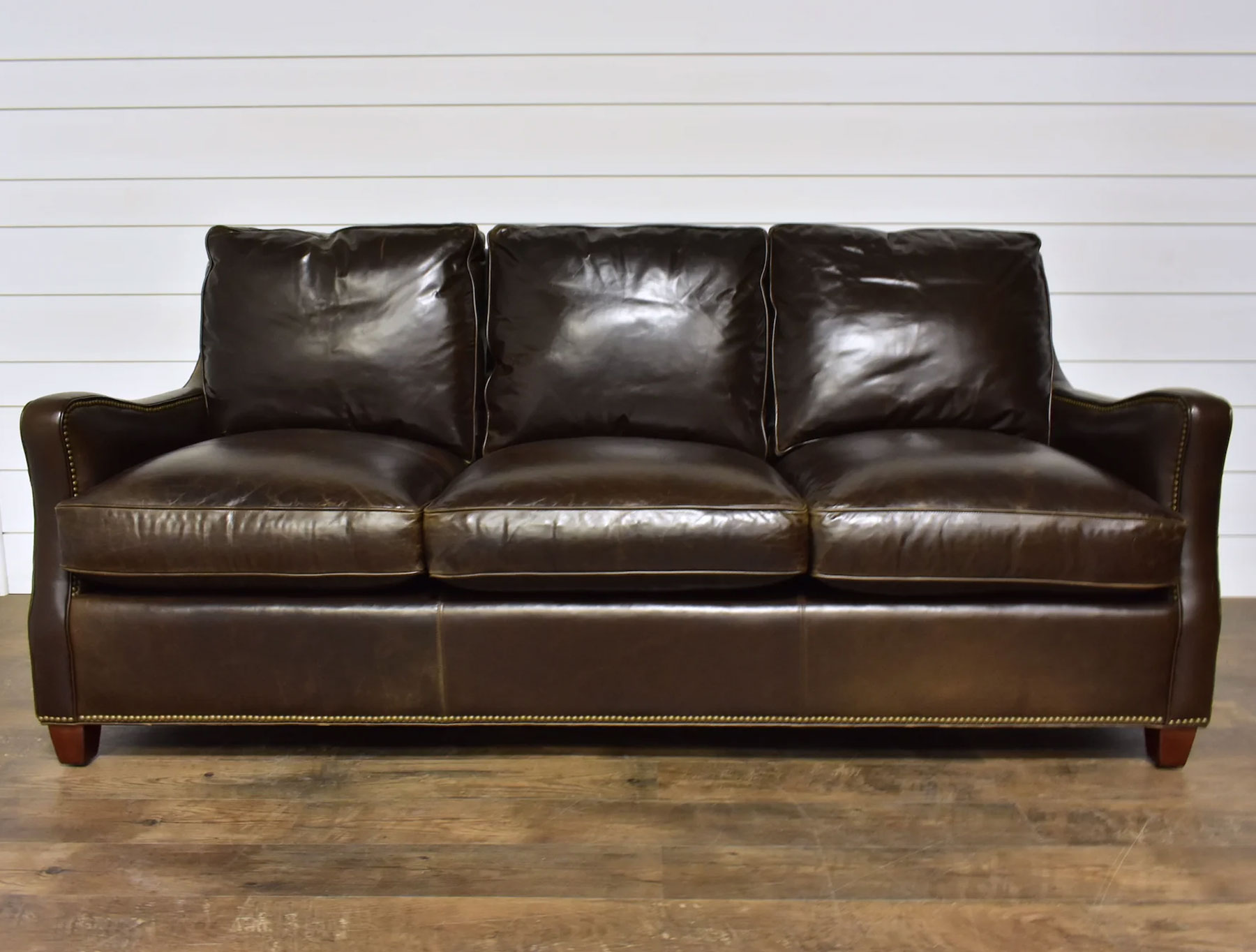 Leathercraft 525-83 Dowgate Hill Sofa in Java Love Leather