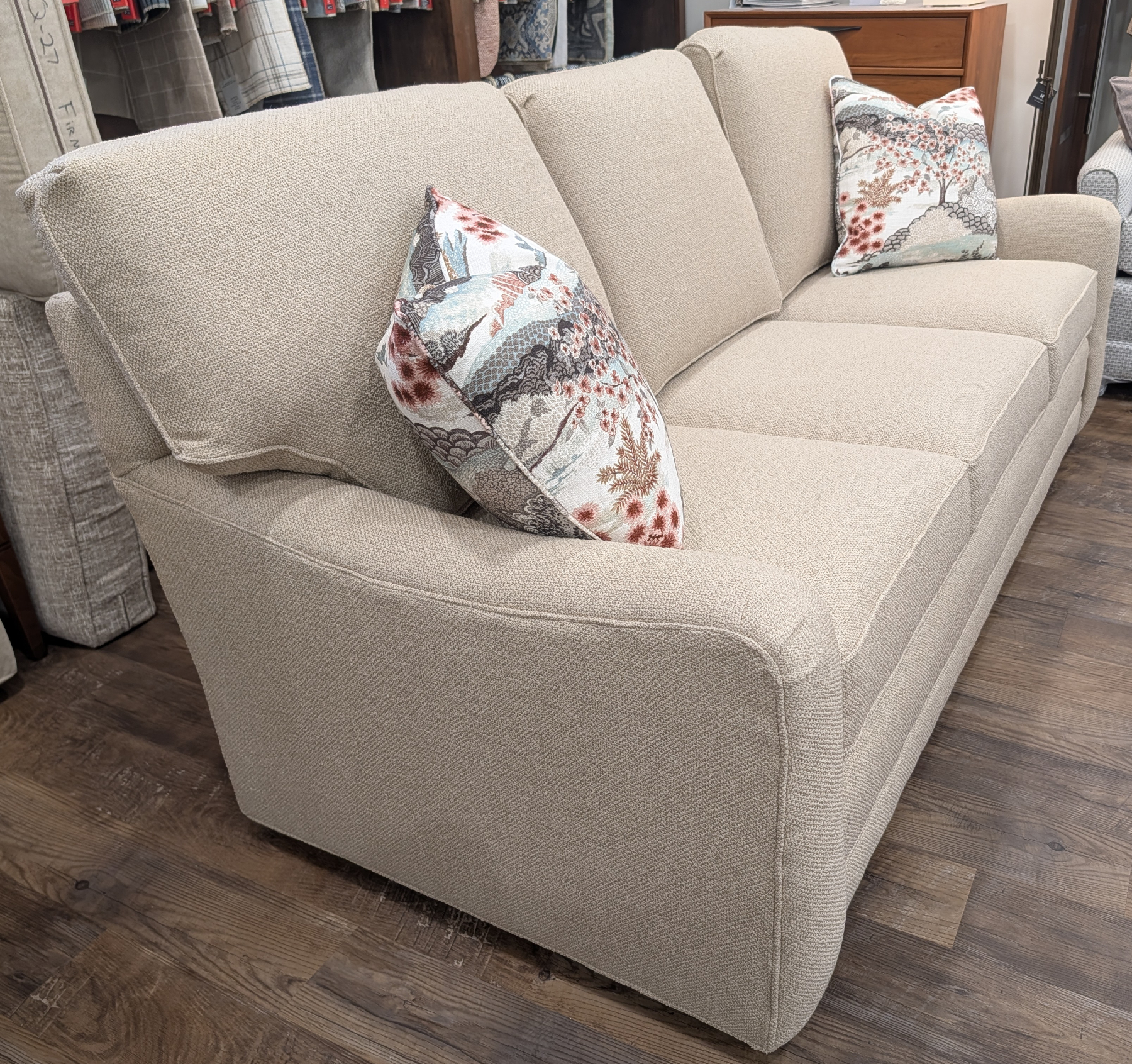 Tailor Made 6630-85 Sofa by Temple Furniture in Esber Desert Fabric