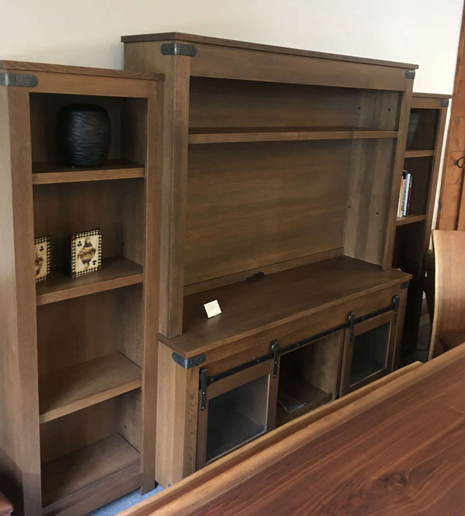 Georgetown 68 inch Entertainment Center in Quartersawn White Oak