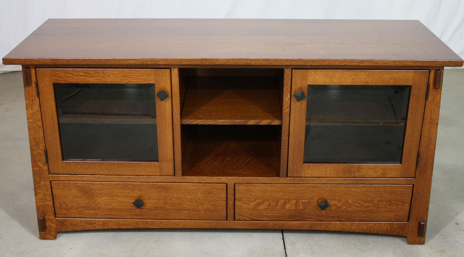 Olde Shaker 60 inch TV Stand in Quartersawn White Oak