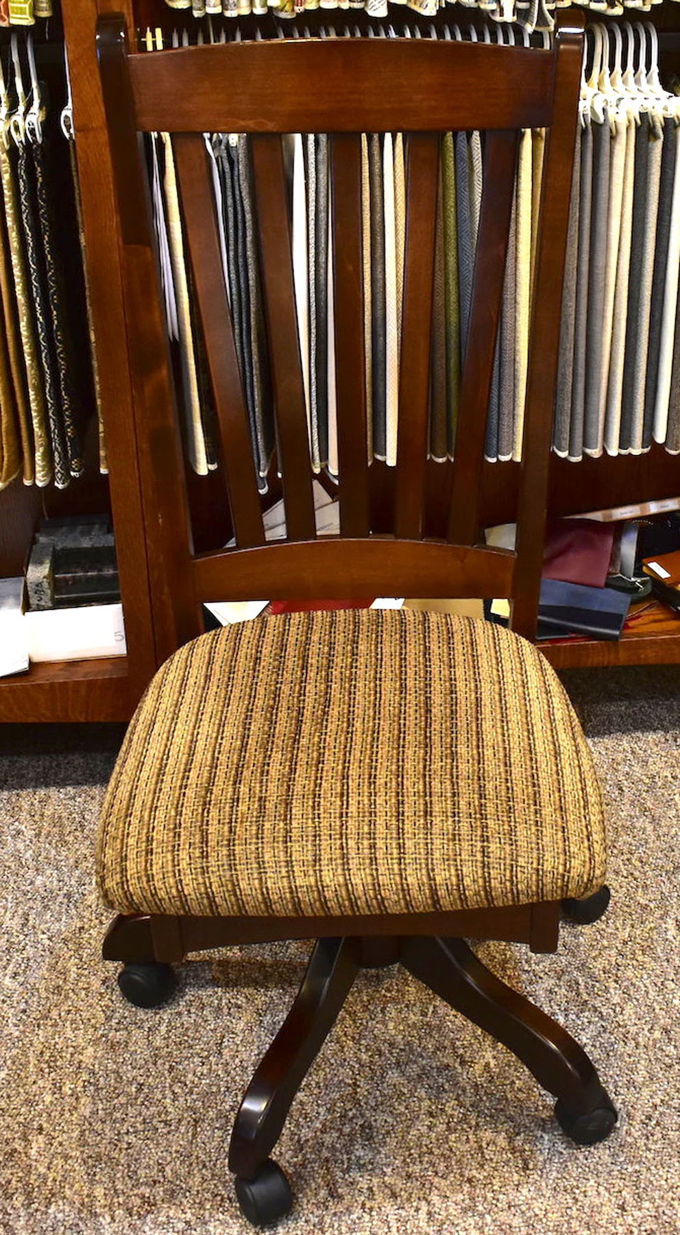 Benton Side Task Chair in Brown Maple