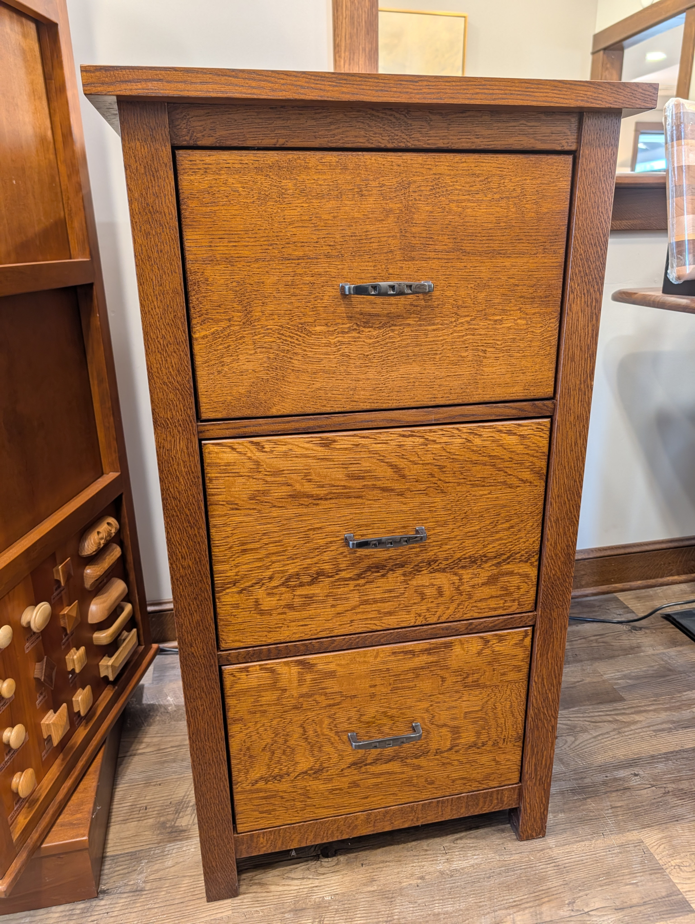 Coventry Mission 3-Drawer File in Quartersawn White Oak