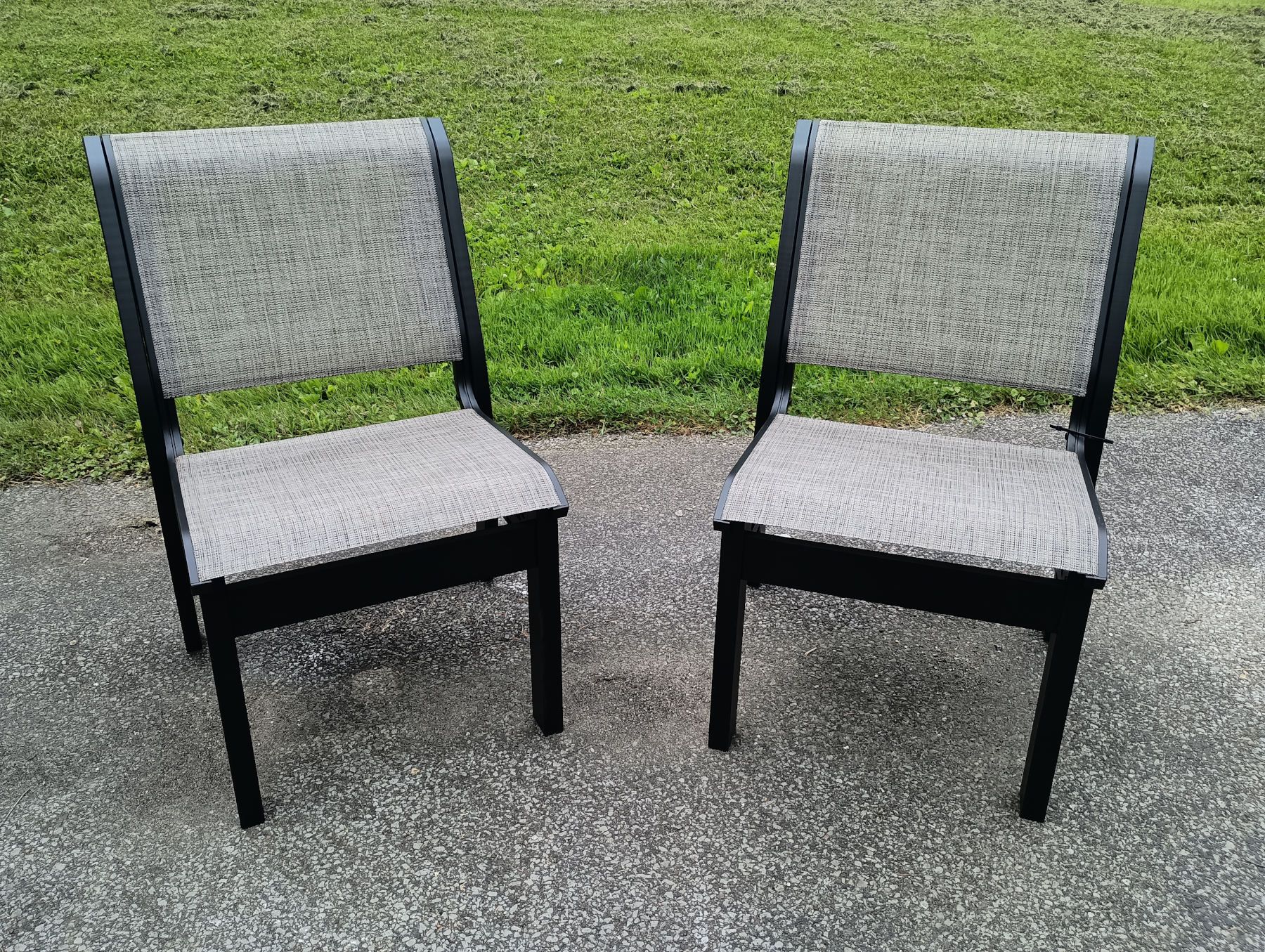 (2) Telescope Casual Leeward Sling Stacking Chairs