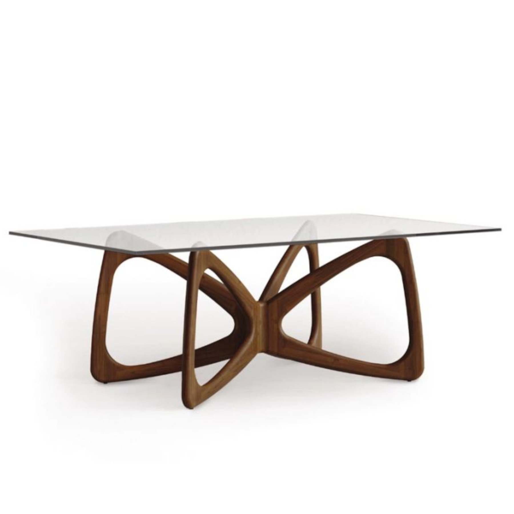 Copeland Butterfly Rectangle Glass Top Table