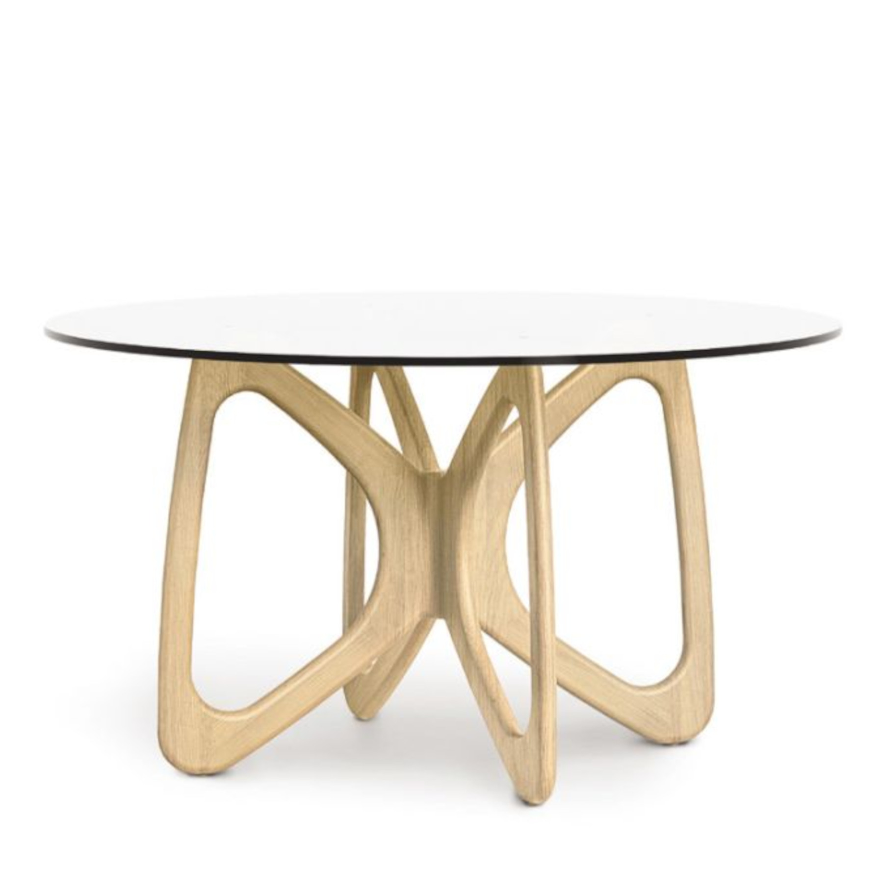 Copeland Butterfly Round Glass Top Table