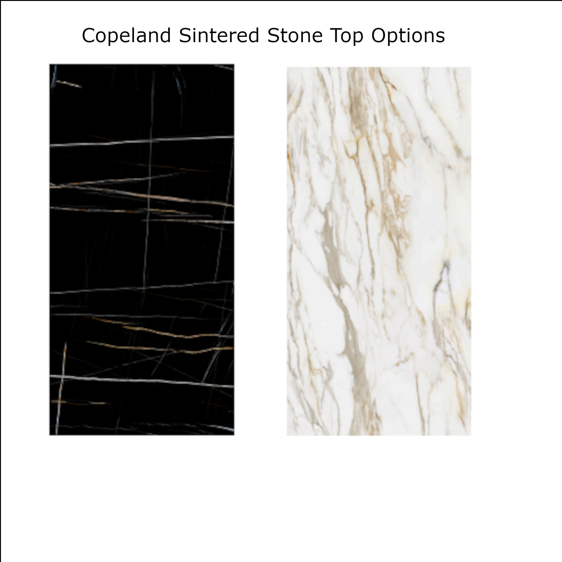 Copeland Sintered Stone Top Color Options