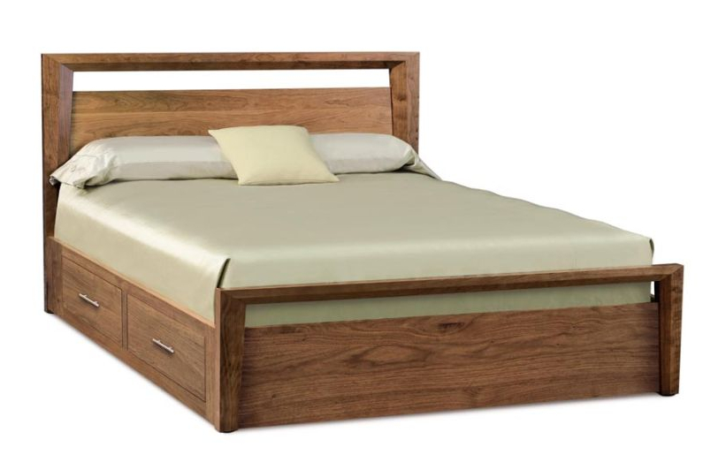 Mansfield 40" Storage Bed in Walnut