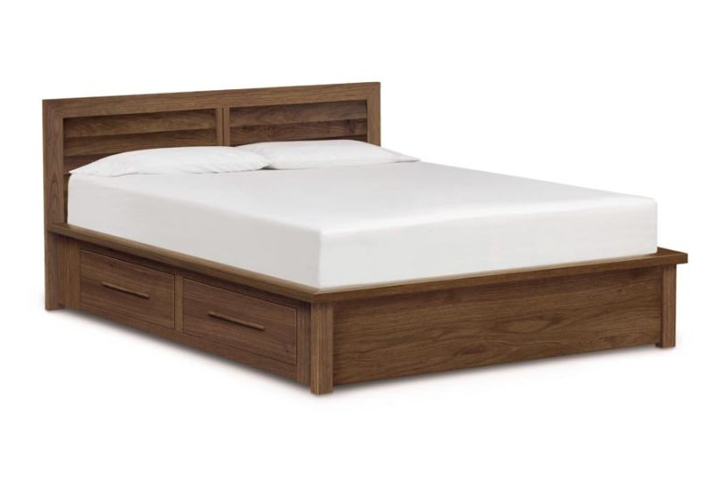 Moduluxe Storage Bed with Clapboard Headboard