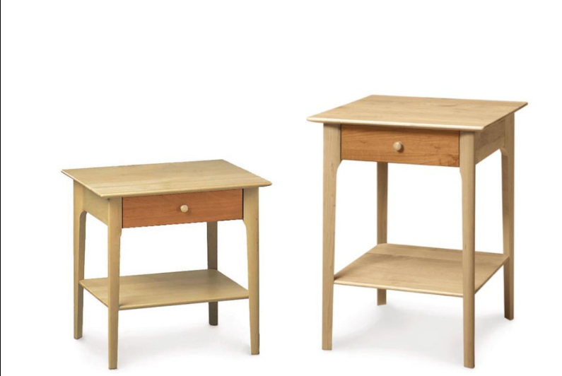 Sarah 1-Drawer Nightstands in Maple/Cherry