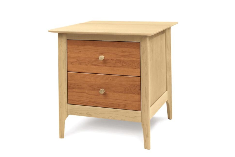 Sarah 2-Drawer Nightstand in Maple/Cherry