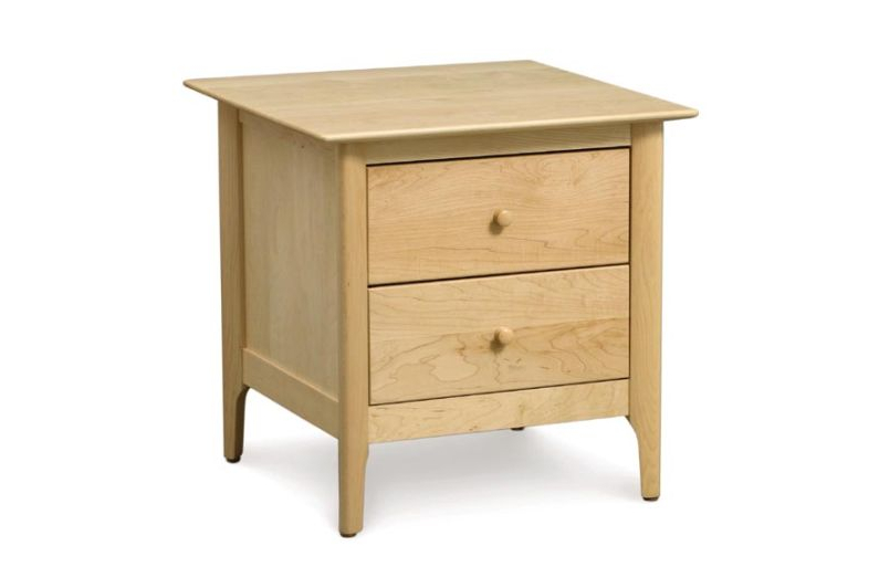 Sarah 2-Drawer Nightstand in Maple