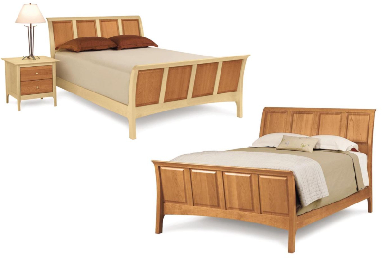 Sarah 51" Sleigh Beds with High Footboard