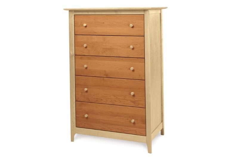Sarah 5-Drawer Chest in Maple/Cherry