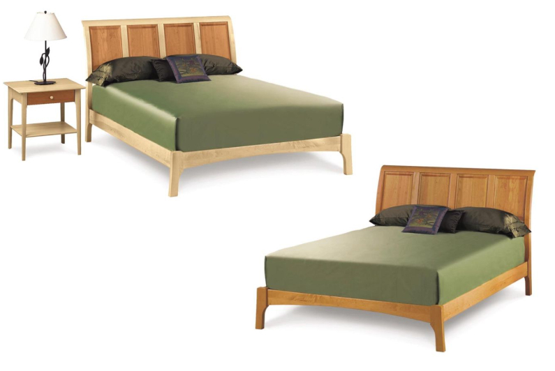 Sarah 45" Sleigh Bed with Low Footboard