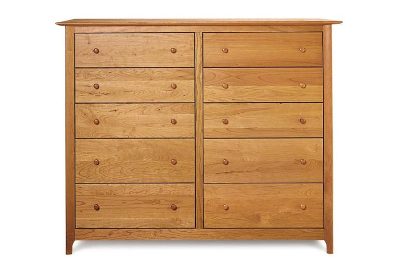 Sarah 10-Drawer Dresser in Cherry