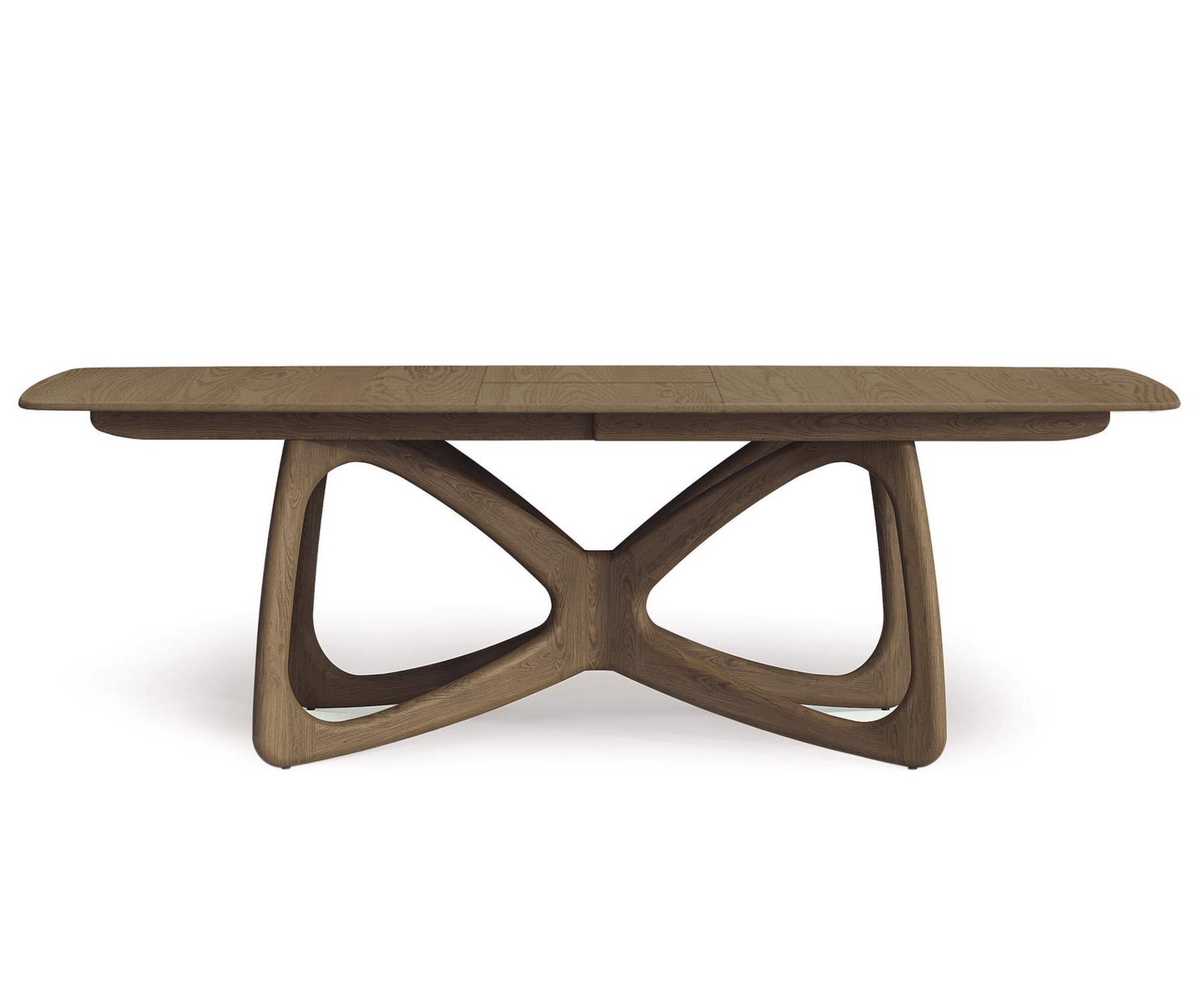 Butterfly 50" x 84" Extension Table in Taupe Oak- Open